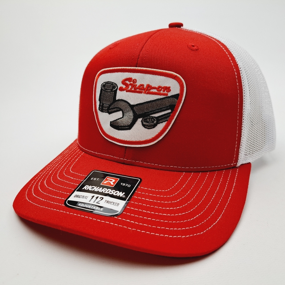 Snap On Tools Richardson 112 Trucker Mesh Snapback Cap Hat Embroidered  Patch
